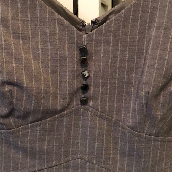Antonio’s Melani gray pin striped dress sz6 - Picture 3 of 3